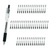50pcs 0.5mm Fast Dry Retractable Gel Ink Ballpoint Pens with