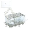PawHut Hamster Cage, 2 Levels Gerbil Cage, Small Animal Cage