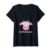 Women's La Vaca Lola V-Neck T-Shirt, black