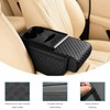 Car Center Console Cover, Ergonomic Leather Armrest Box Cushion with