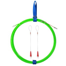 Fish Tape Wire Puller Through Wall Wire Threader Fish plus Fish Cable Fastener with Steel rope 49FT(15M)