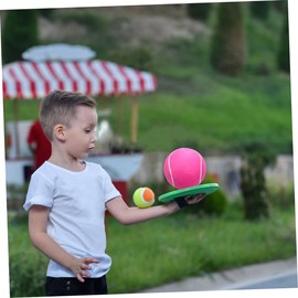 Generic 1Pc Large Inflatable Flannel Tennis Ball for Rubber Tennis Ball Durable Outdoor Sports Pink