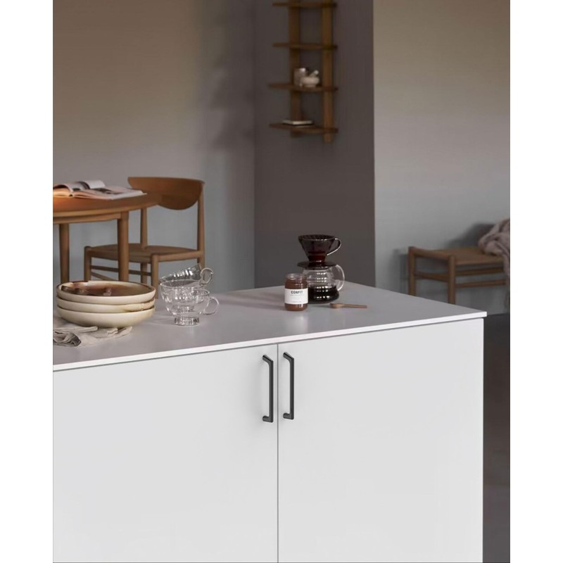 KNOKLOCK 10 Pack 5 Inch(128mm) Kitchen Cabinet Handles Matte Black