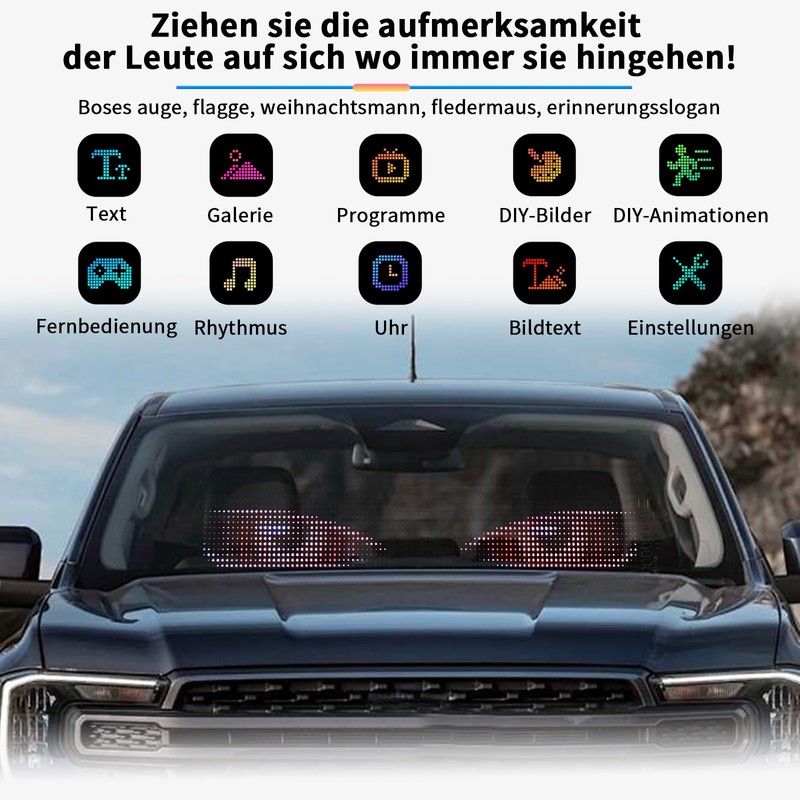Aiorber Devil Eyes Light for Cars Led Augen für LKW,Programmierbar