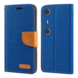 for Xreal Beam Pro AR Case, Oxford Leather Wallet Case with Soft TPU Back Cover Magnet Flip Case for Xreal Beam Pro (6.5”)