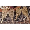 Rostalgie 2 Metal Angel Wings Gold Large for Hanging 11