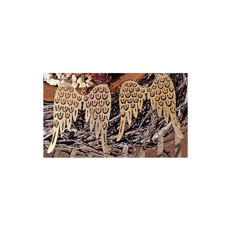 Rostalgie 2 Metal Angel Wings Gold Large for Hanging 11