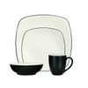 Noritake 4-Piece Colorwave Square Place Setting, Graphite
