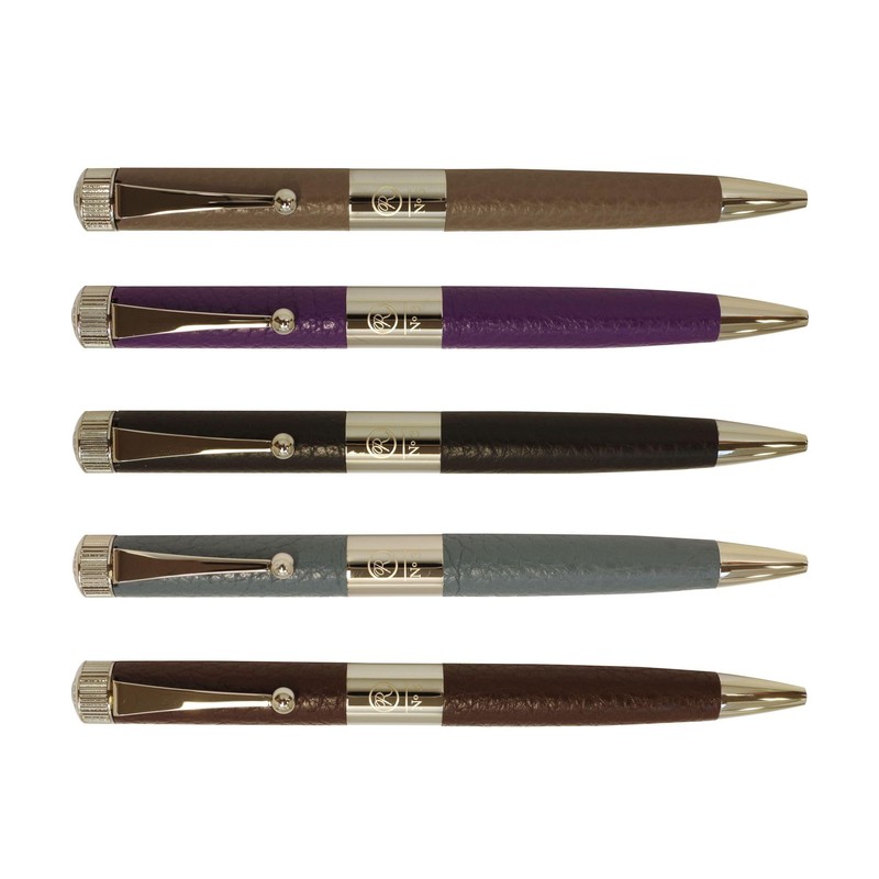 No.3 Romeo Ballpoint Pen Genuine Leather (Nero)