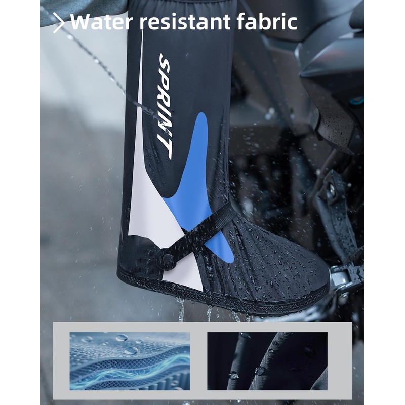 RINJOY Waterproof Shoe Covers with Reflector for Men and Women