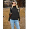 Zeagoo Women's Turtleneck Sweaters 2024 Fall Fitted Long Sleeve Pullover
