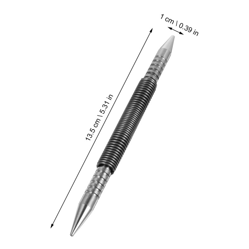 Angoily 2pcs Small Dual Nail Setter Punch Spring Loaded Tool