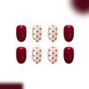 Brown Polka Dot Press on Nails Short Almond Fake Nails