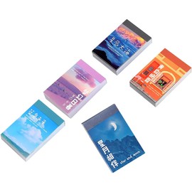 Set de 5 Pegatinas Decorativas para Agendas y Cuadernos de Papel Diseño Simple y Patrones Vintage para Manualidades y Papelería