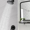 Lavatrum Mate Black Shower Head and Handle Set Single Spray