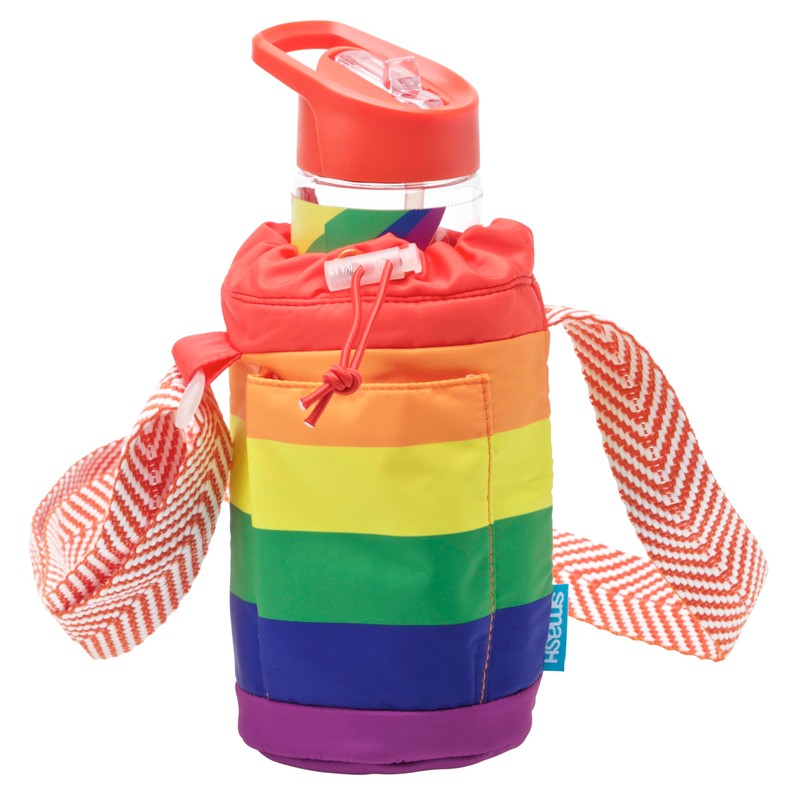 Smash Rainbow Water Bottle with Straw 700ml