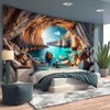 BSFHH Nature Tapestry Forest Tree Sea Cave Wall Hanging, Stream
