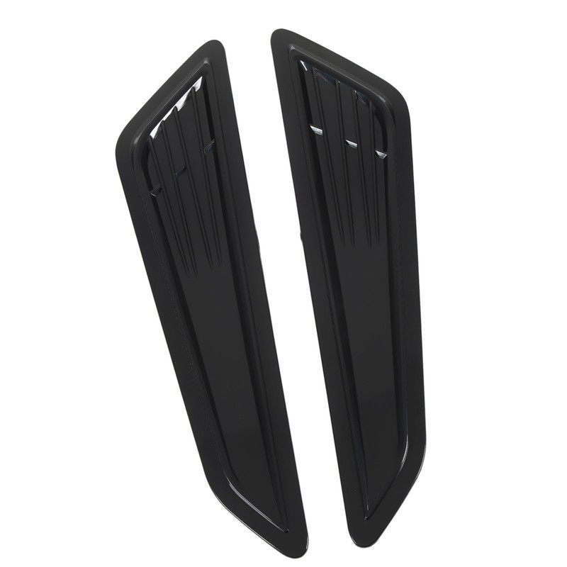 2 Pcs Hood Vent Cover Black Air Intake Dashboard Decorative