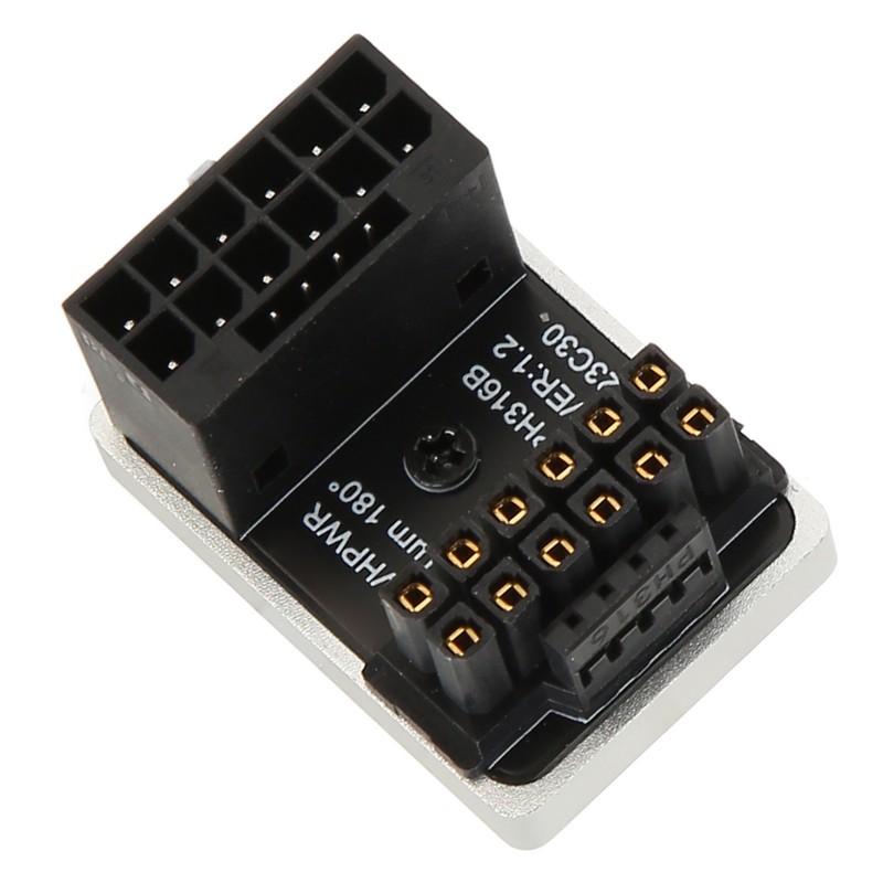 ATX 16Pin Male to 16pin Female 180 Degree Angled Adapter