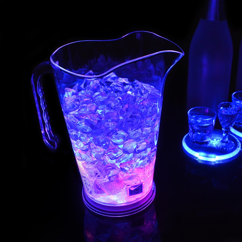 1.8L Plastic Color Change LED Ice Bucket Bar Beer Jug