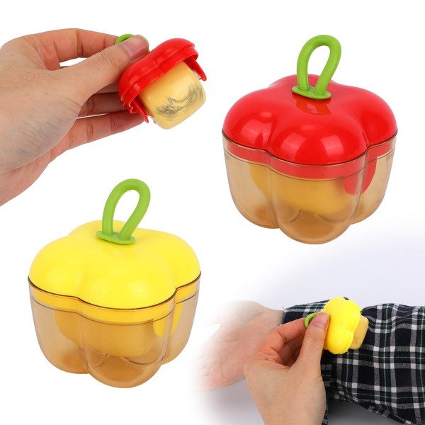 2pcs Mini Portable Lint Rollers, Washable Sticky Roller for Cleaning