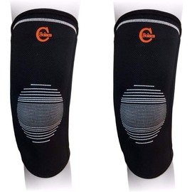 New Advance Elastic Knee Brace with Stays - Adjustable Medical Knee Stabilizer Sleeve - Swelling Control - Relieve Patella Tendonitis - Ligament Sprain Brace by Solace Care (Unisex) (M, Black)