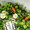 Easter Carrot Wreath Daisy Eucalyptus Wreath Indoor Outdoor Happy Easter