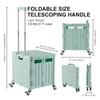 MACOPRO Folding Utility Cart Portable Rolling Crate Handcart Shopping Trolley