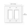 WIRESTER 2-Gang Decorator Light Switch Plate/Wall Plate Cover - Music