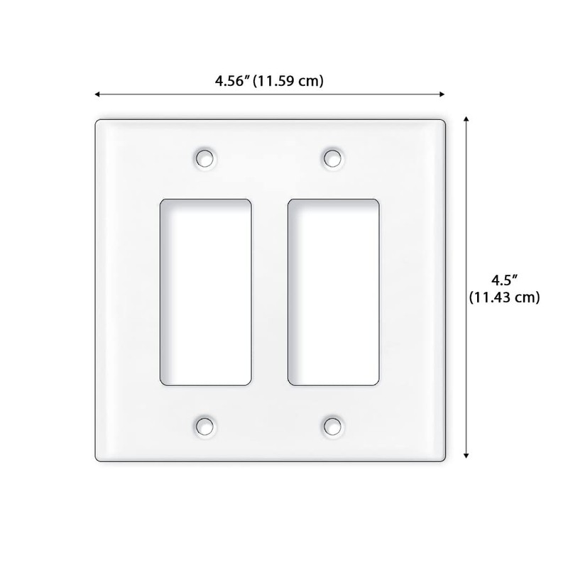 WIRESTER 2-Gang Decorator Light Switch Plate/Wall Plate Cover - Music