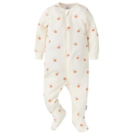 Gerber Baby Unisex 2-Pack 2-Way Zip Thermal Footed Sleep 'N Play, Desert Fruit, 0-3 Months