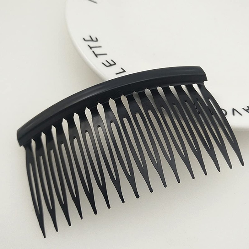 6 Pieces Hair Comb Slide Turtle Smooth Hair Comb Clear