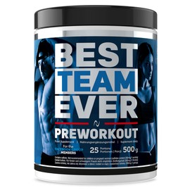 Hi TEC NUTRITION Best Team Ever Preworkout Booster - Dietary Supplement Training Preparation for Strength and Endurance Athletes - Instant Drink 500 g Orange Flavour
