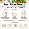 Hamilton Beach Enameled Cast Iron Fry Pan 12-Inch Cream, Cream