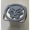 Black Panther Cat Wakanda in 3d - Chrome with Grey