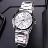 Casio #MTP1374D-7AV Men's Standard Metal Band Multi-Function Silver Dial Watch