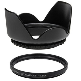 62MM UV Filter + 62mm Tulip Lens Hood for Tamron AF 70-300mm F/4-5.6 Di LD Macro, 62 mm Ultraviolet Filter & 62 mm Lens Hood