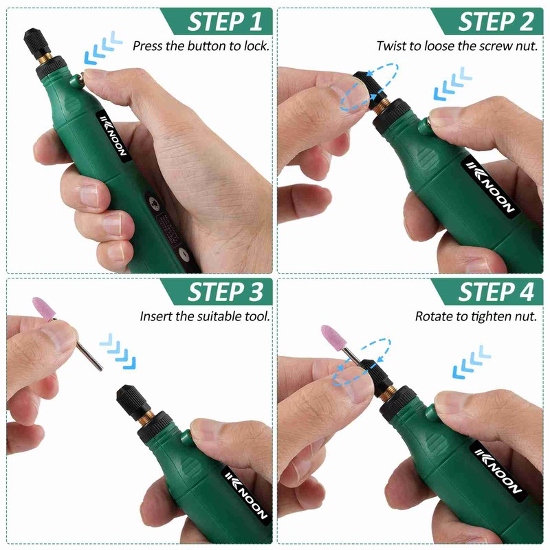 Mini Cordless Rotary Tool Kit 5 Speeds Adjustable USB Charging