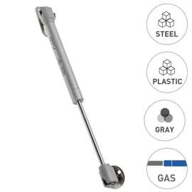 Gas Lift GTV Industrial 80N Grey (Attaches to Wooden Fronts), Gas Lift Gas Lift Gas Pressure Damper