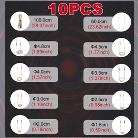 Upgrated 10Pcs Induction Heater Coil Kit,magnetic induction coil insulation is not easy to come off, high durability suitable for magnetic induction heater