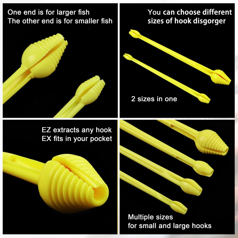 Fishing Hooks Disgorger Snelled, Plastic Fish Hook Remover Tool Fishing