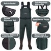 HISEA Neoprene Fishing Chest Waders for Men with Boots Cleated