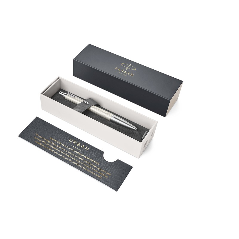 Parker Urban Ballpoint Pen | Premium Pearl Metal Chiselled |