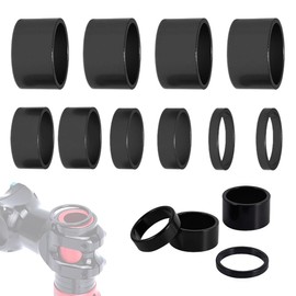 UYVPAER Ahead Spacer 1 1/8 Inch 2 3 5 10 mm Aluminium Plate Spacer Bicycle Ahead Cap Bicycle Handlebar Raiser Spacer Stem Headset Spacer Bicycle Pack of 10
