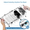 GSlife Small Sink Dish Drying Rack - Expandable Stainless Steel