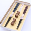 Wakasa Lacquer Chopsticks Dishwasher Safe, Auspicious Octagonal Lattice, Couples Chopsticks
