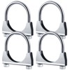 Datanly 4 Pcs 2-1/2" Exhaust Clamp Heavy Duty U-bolt Exhaust