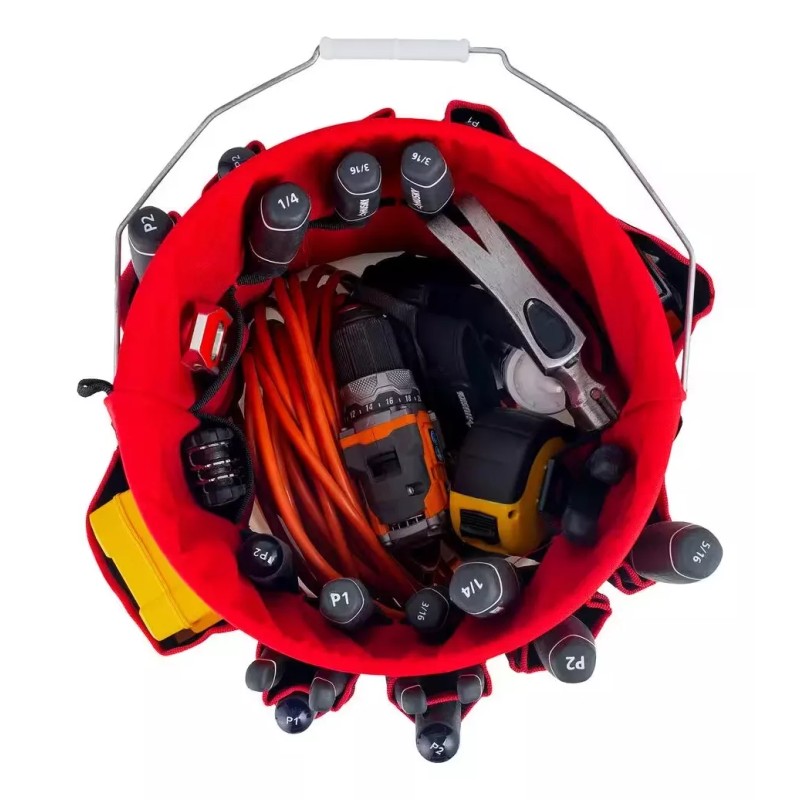 Husky Porta Herramientas Husky Para Cubeta 5 Galones Con 30