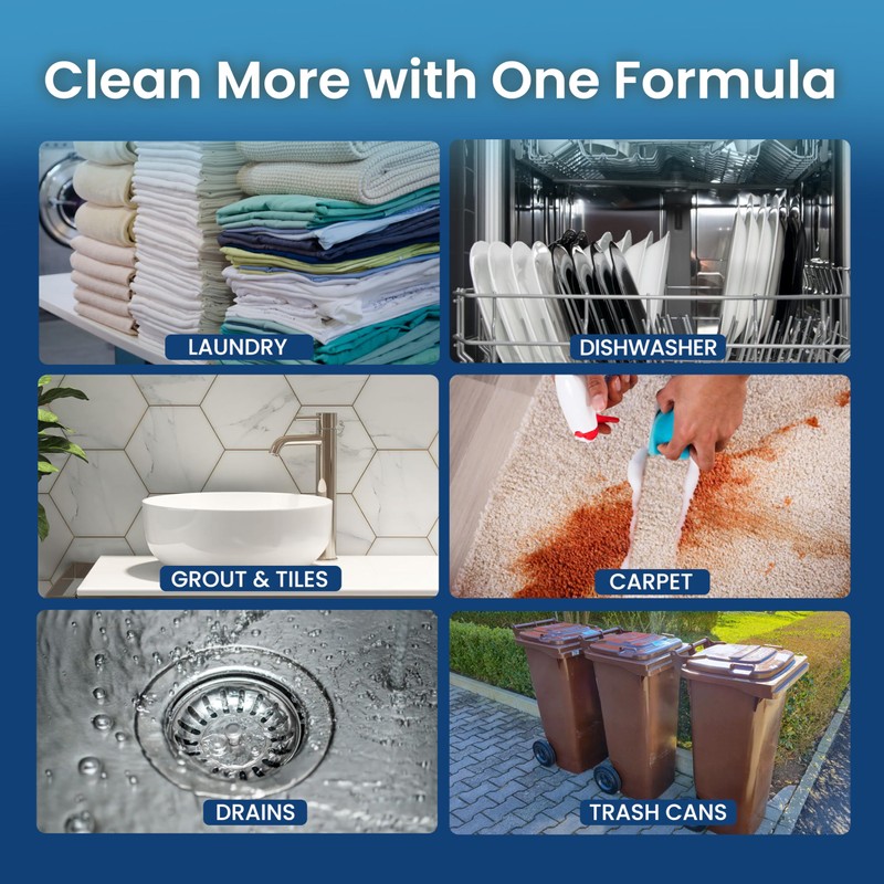 Naturgenix Sodium Percarbonate Powder 99% Purity - Oxygen Bleach, Hydrogen