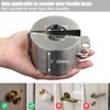 TEMEILI Round Door Handle Lock Cover, Stainless Steel Door Knob